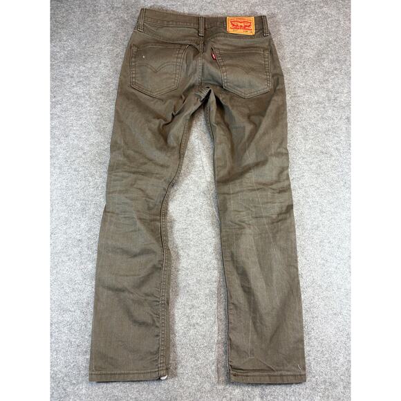 VTG Levis 511 Red Tab Jeans Mens 30x30 Olive Slim Straight Streetwear Retro Y2K - Picture 2 of 7